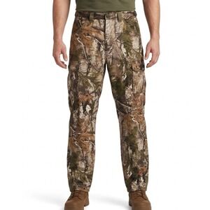 TEKARI Pants Mens 34x32 Camo Cargo Microfiber Stretch Hunting Outdoor Wintewwear